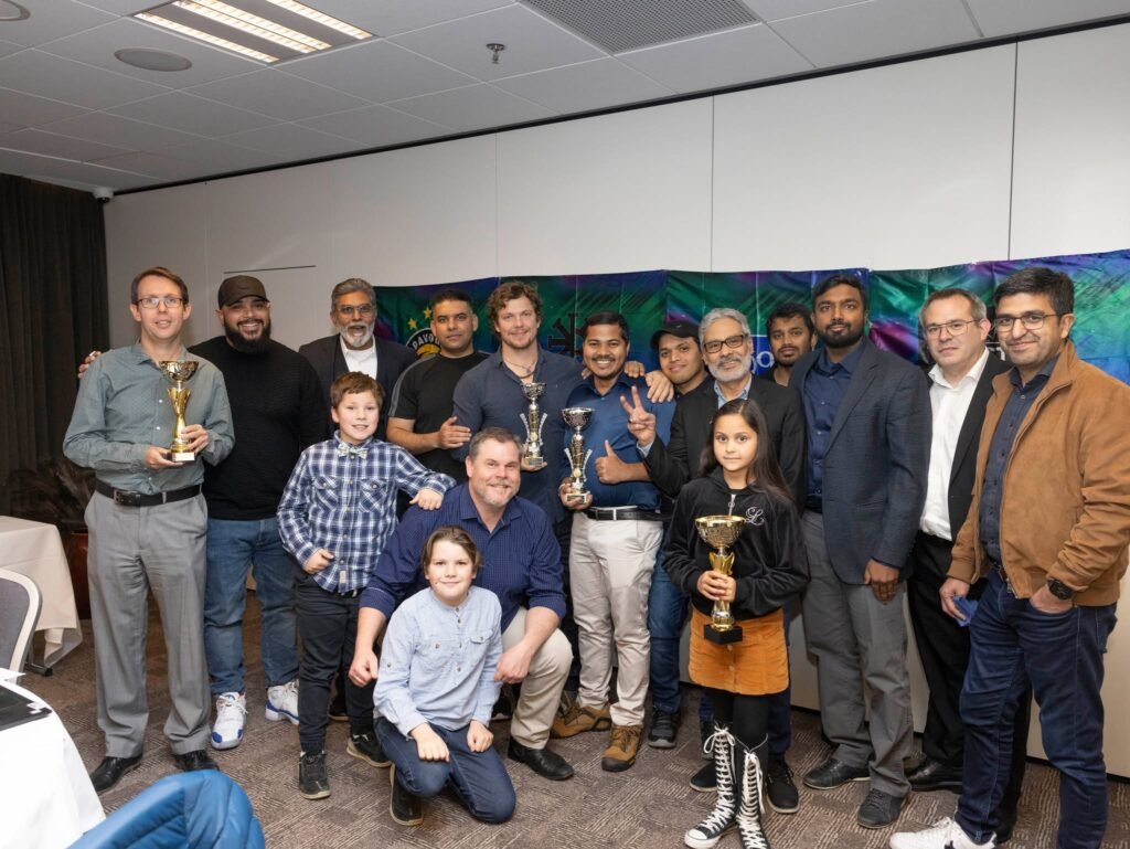 Kópavogur Puffins players, families and supporters celebrating the 2024 cricket season in Iceland