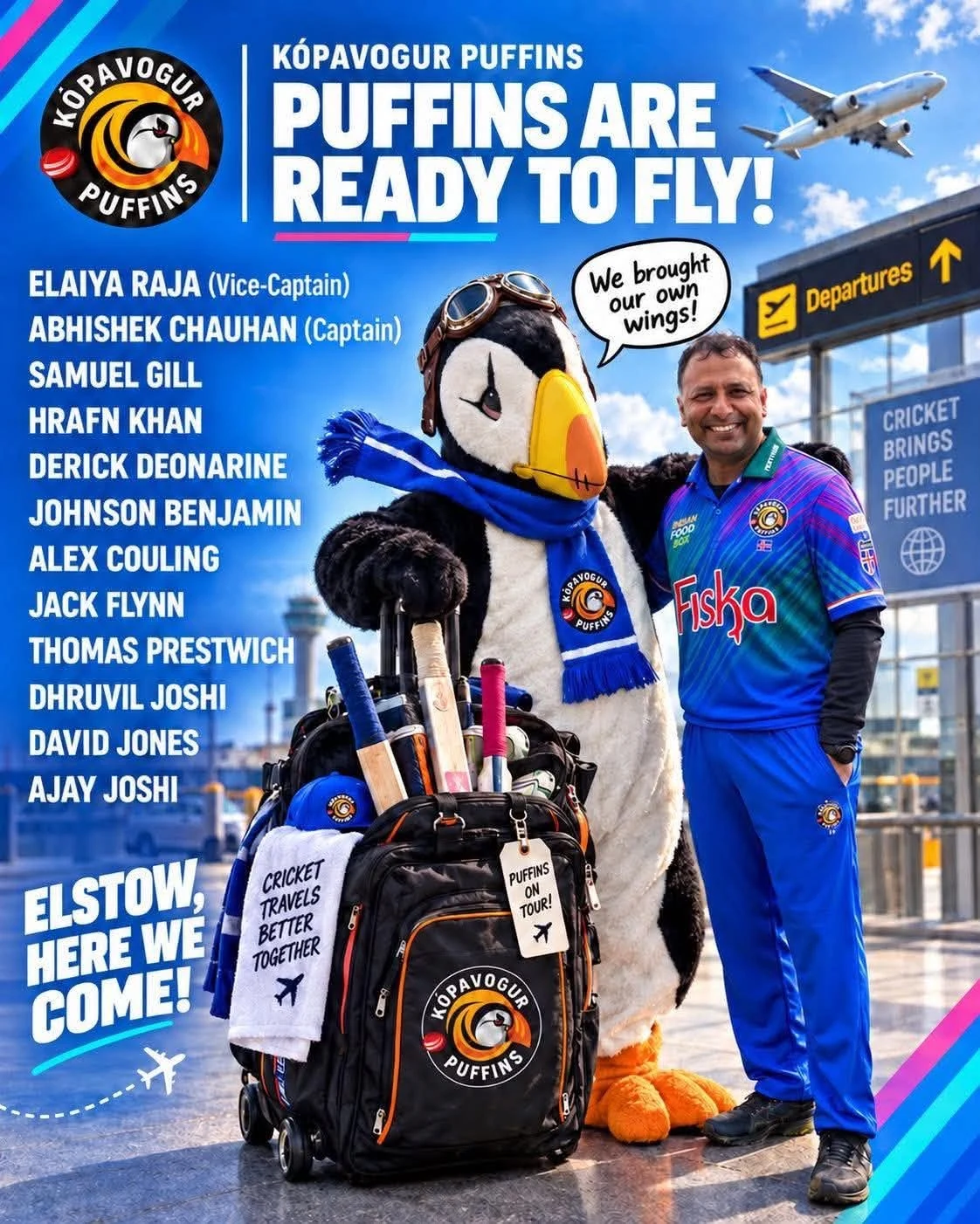 2026 UK tour squad poster: Puffins are ready to fly to Elstow